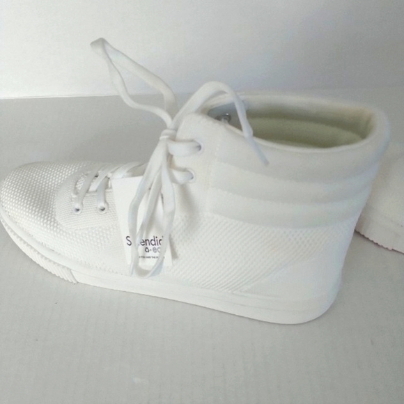 Splendid Shoes - Splendid Leona High Top Lace Ivory Sneakers Nordstrom Rack 9M